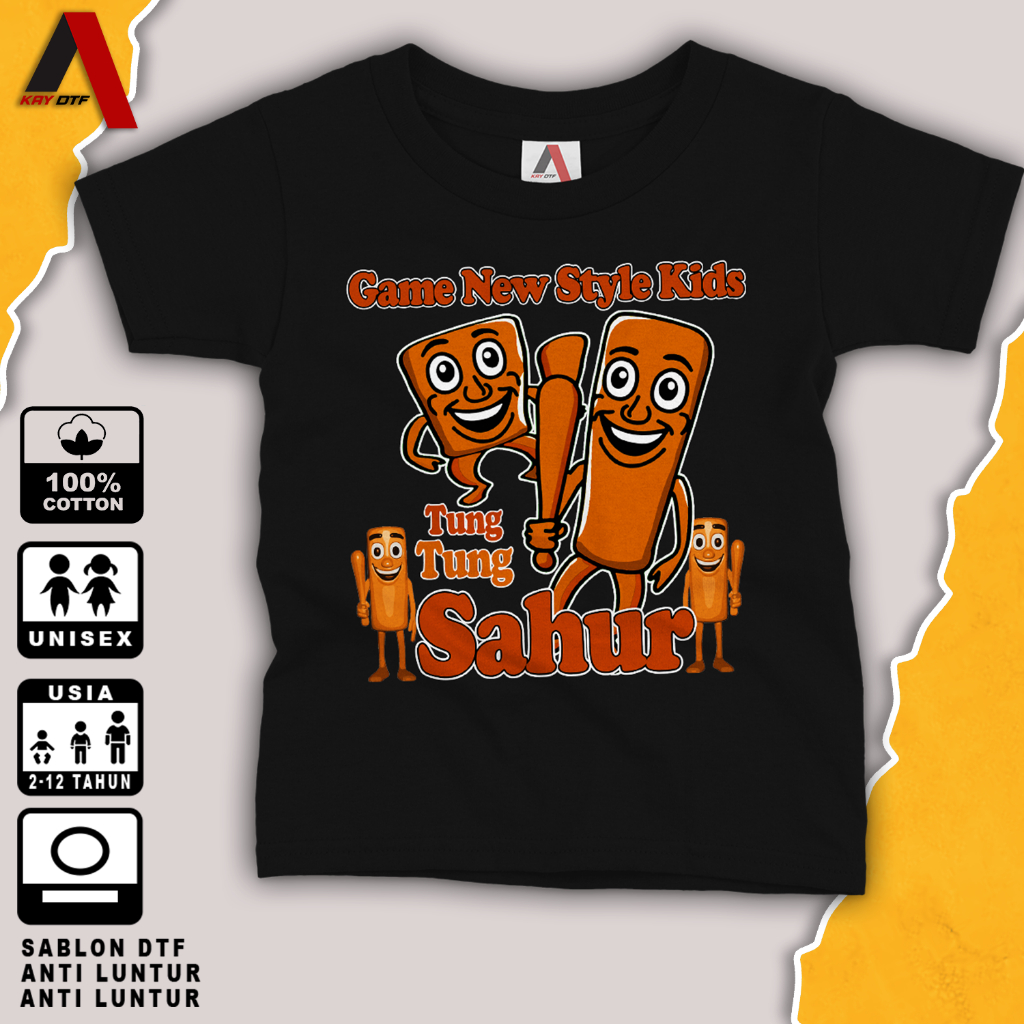 Baju Anak Laki Laki perempuan Usia 2 3 4 5 6 7 8 9 10 11 12 Tahun Kaos Distro Unisex 100% Cotton Com