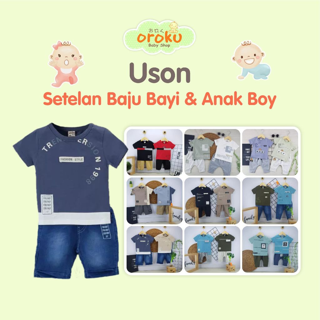 USON SETELAN BAJU BAYI DAN ANAK LAKI LAKI / BAJU SETELAN ANAK