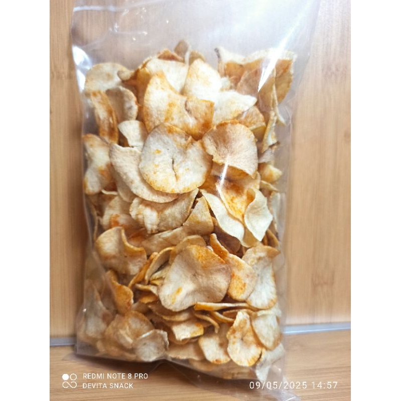 

Keripik Singkong Madura Pedas Manis kemasan 250 gram