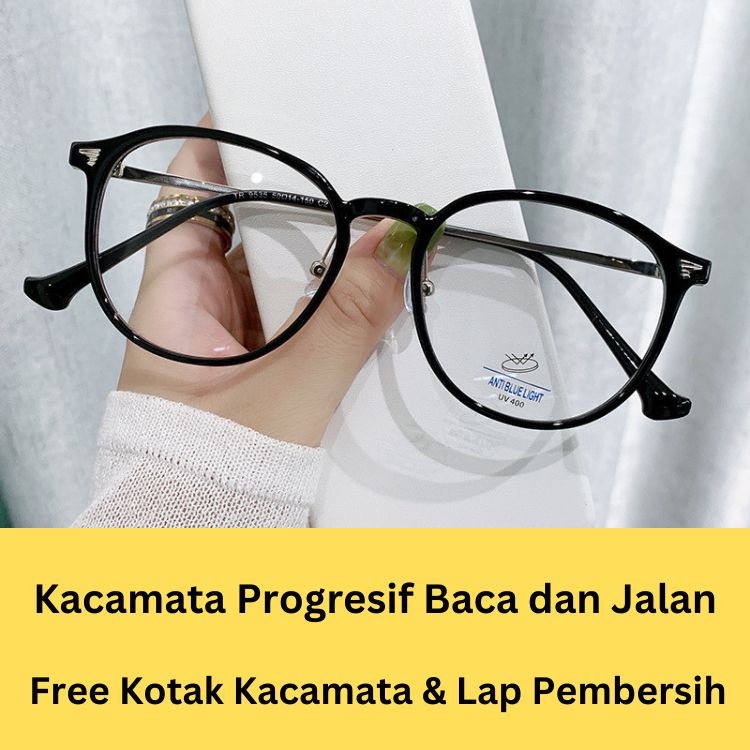 Kacamata Baca Progresif Baca Jalan Anti Radiasi Blueray Kacamata Dua Fungsi Optik Medan Kaca 00111