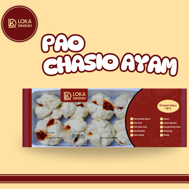 

LOKA DIMSUM - Bakpao Chasio Ayam 250gr