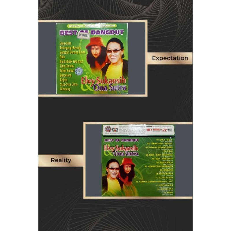 CD audio dangdut Elvy Sukaesih dan ona sutra