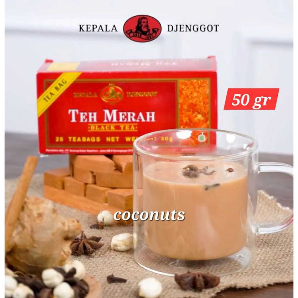 

Kepala Djenggot Teh Merah Celup 50gr x 3 pcs - Teh Merah Celup