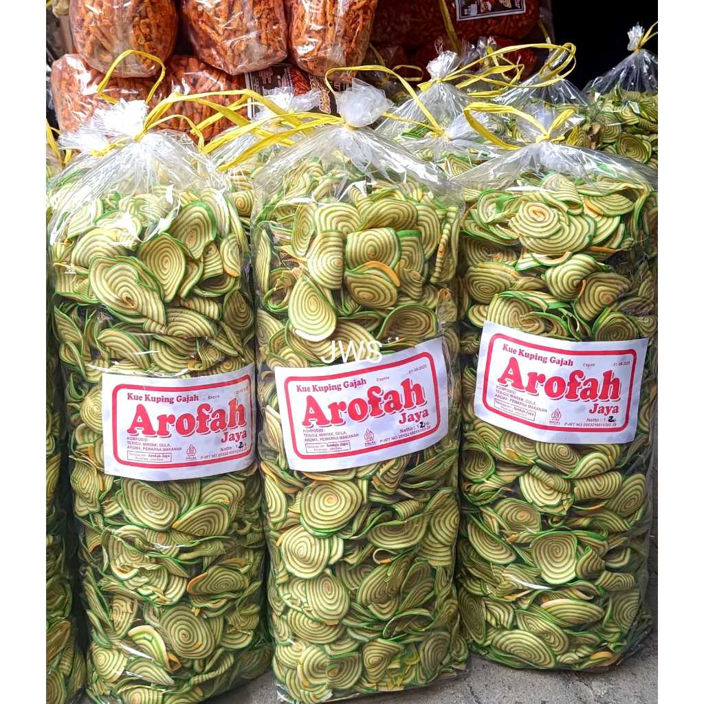 

Kuping Gajah Hijau 1kg Kuping Gajah Super Rasa Manis Renyah Kriuk Cemilan Kuping Gajah Warna Hijau