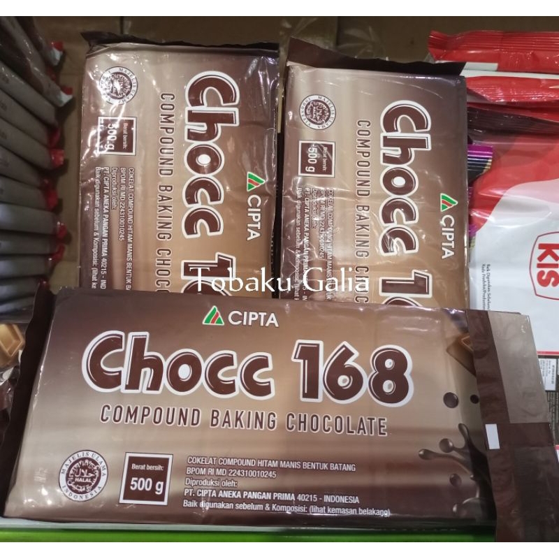 

COKELAT HITAM COMPOUND CHOCO 168 KEMASAN 500GRAM