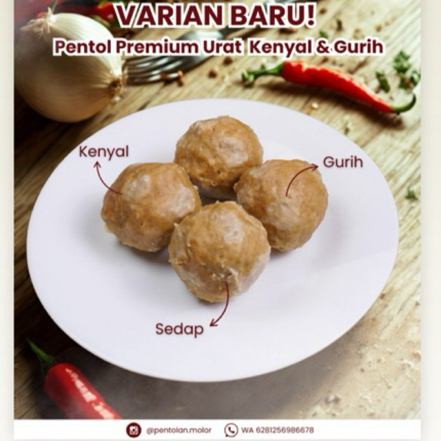 

PENTOL MOLOR BY DAPUR MA FROZEN FOOD PENTOL ENAK MUNCRAT