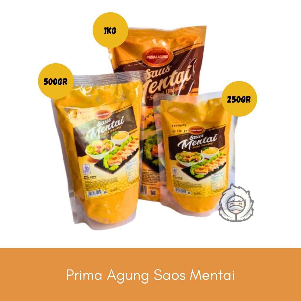 

Prima Agung Saus Mentai Dressing 250gr | 500gr | 1kg High Quality Halal