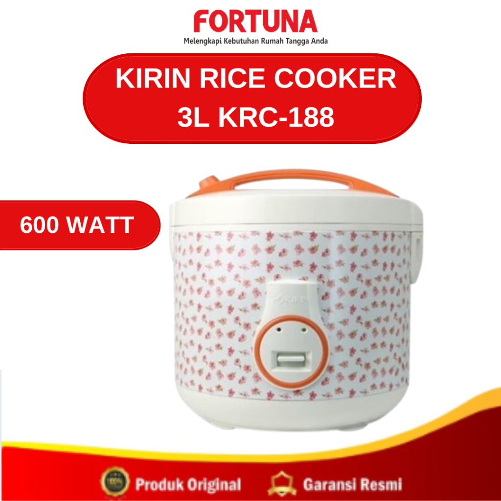 Rice Cooker 3L KRC-188 / Pananak Nasi KIRIN KRC188