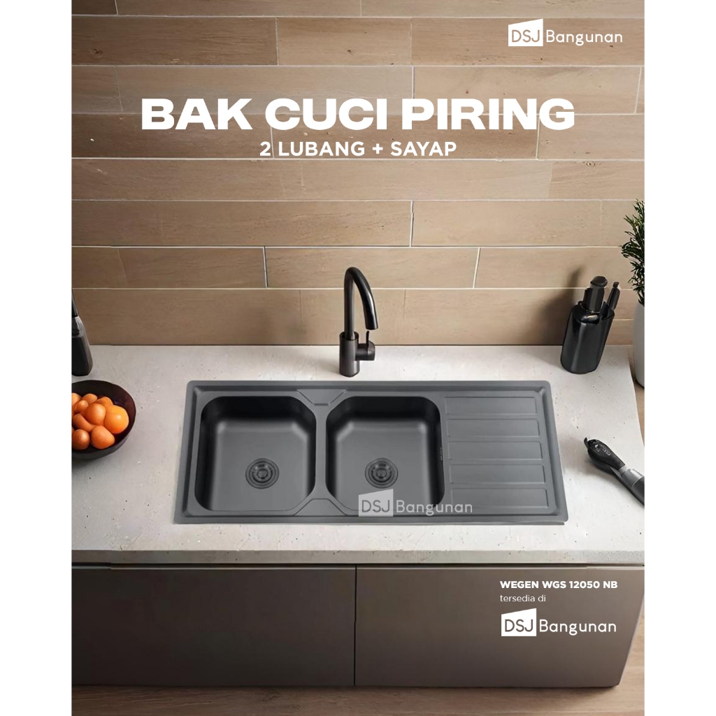 Wegen WGS 12050 NB Kitchen Sink / Bak Cuci Piring