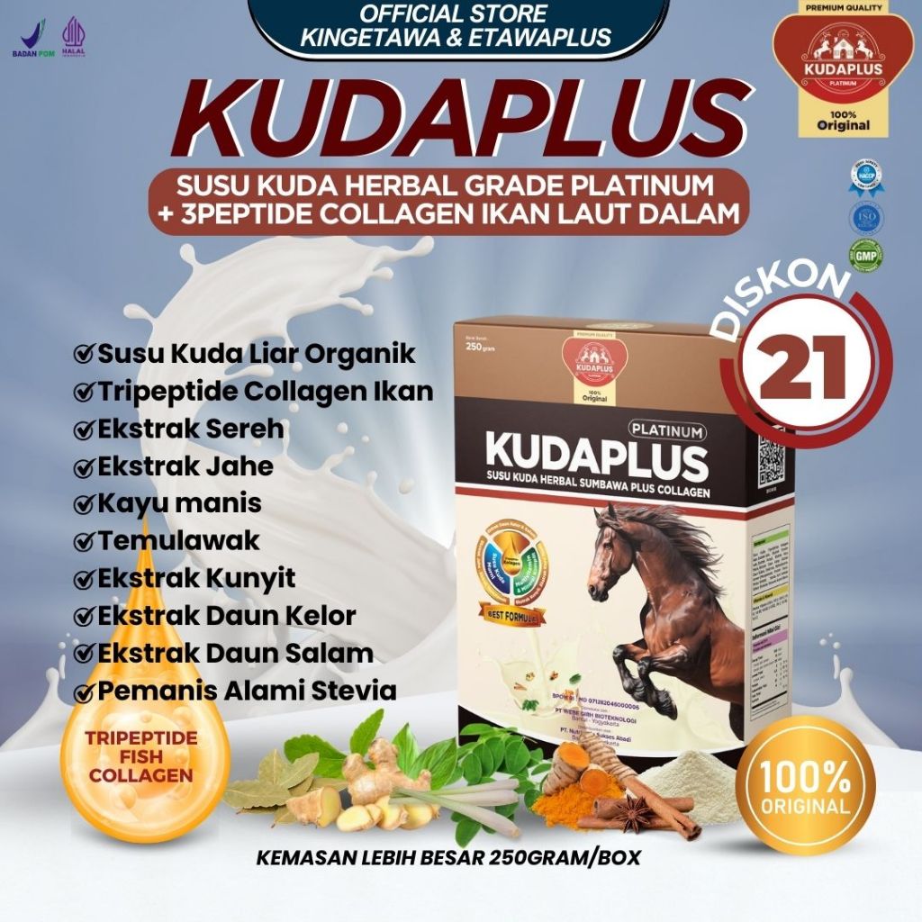 

Susu Kuda Kudaplus 100% Asli dari Padang Rumput Sumbawa Cepat Atasi Ashma, Batuk, Pegal Linu dan Rematik Kemasan 250gram Paket 1 BOX