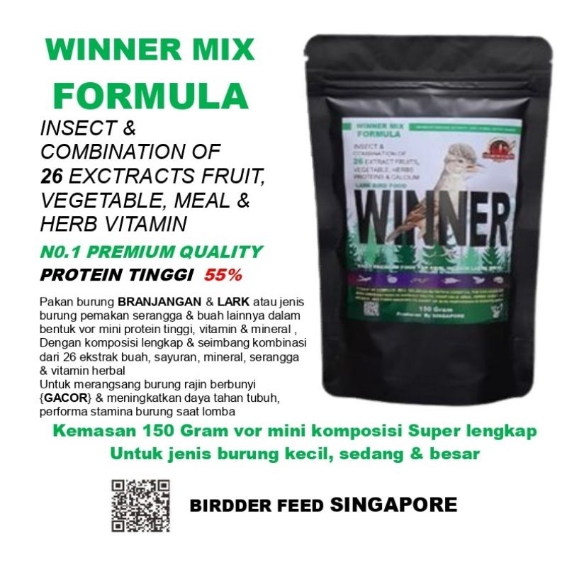 Pakan import Branjangan Lark Parva  WINNER No 1 Premium