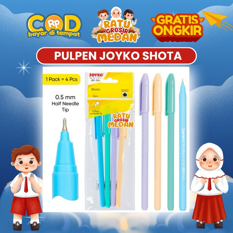 

PULPEN JOYKO BP-364 SHOTA 0.5MM PER 4 PCS