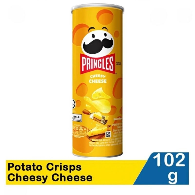 

Pringles Potato Crisps Cheesy Cheese 102g