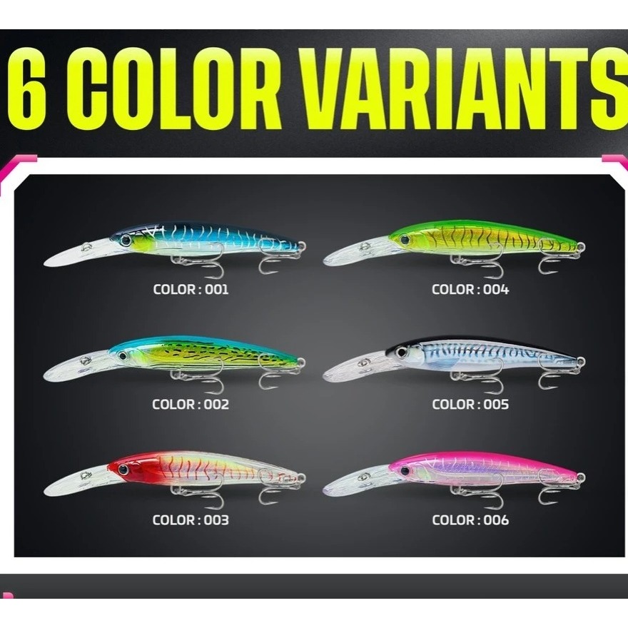 Umpan Minnow Umpan Trolling Floating Banda 47F Casting Lure Size 14 cm by Markiman |  Senar PE Braid