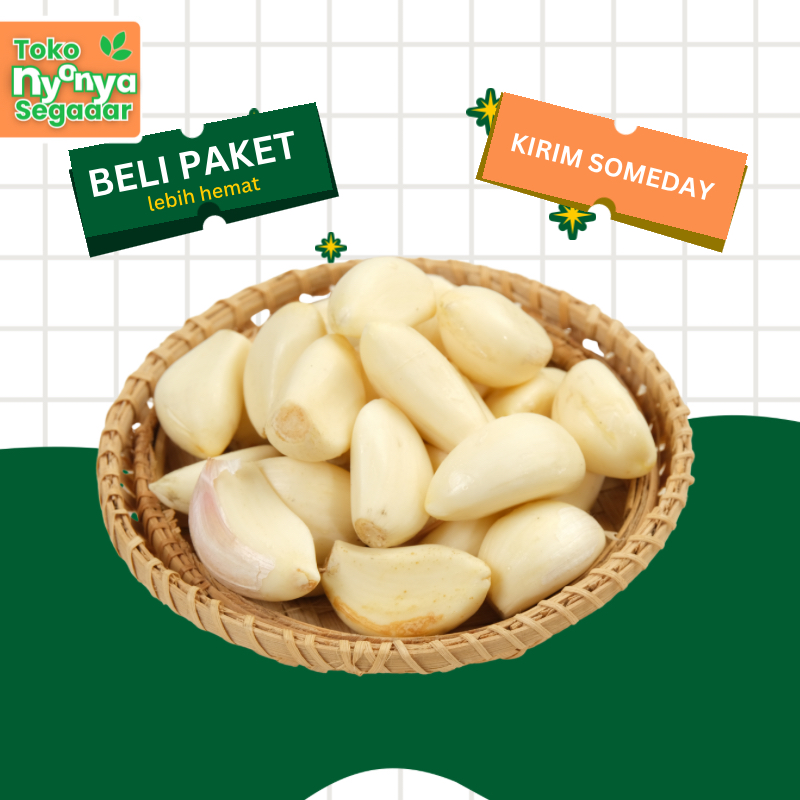 

KIRIM SOMEDAY CIPUTAT SEKITARNYA – Bawang Putih Kupas Segar Siap Masak