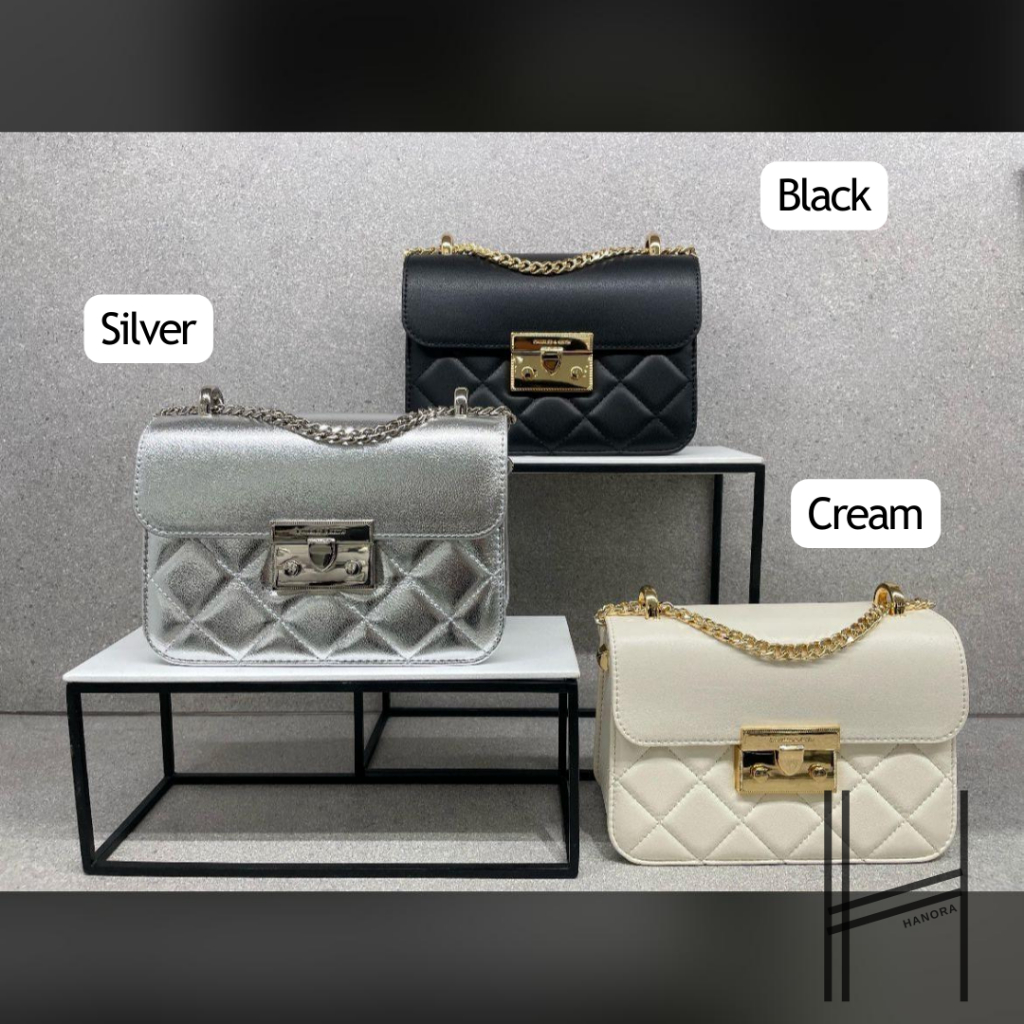 CK Tas Chain-Handle Quilted Alva - JASTIP