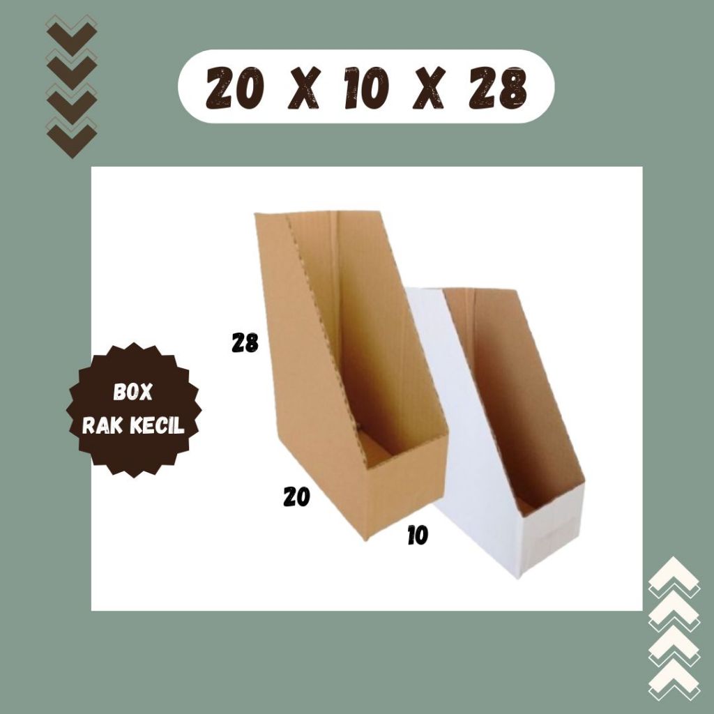 

Bok Rak Kecil 20x10x28 Box File Kardus Packing Kotak Kemasan Karton File Dokumen
