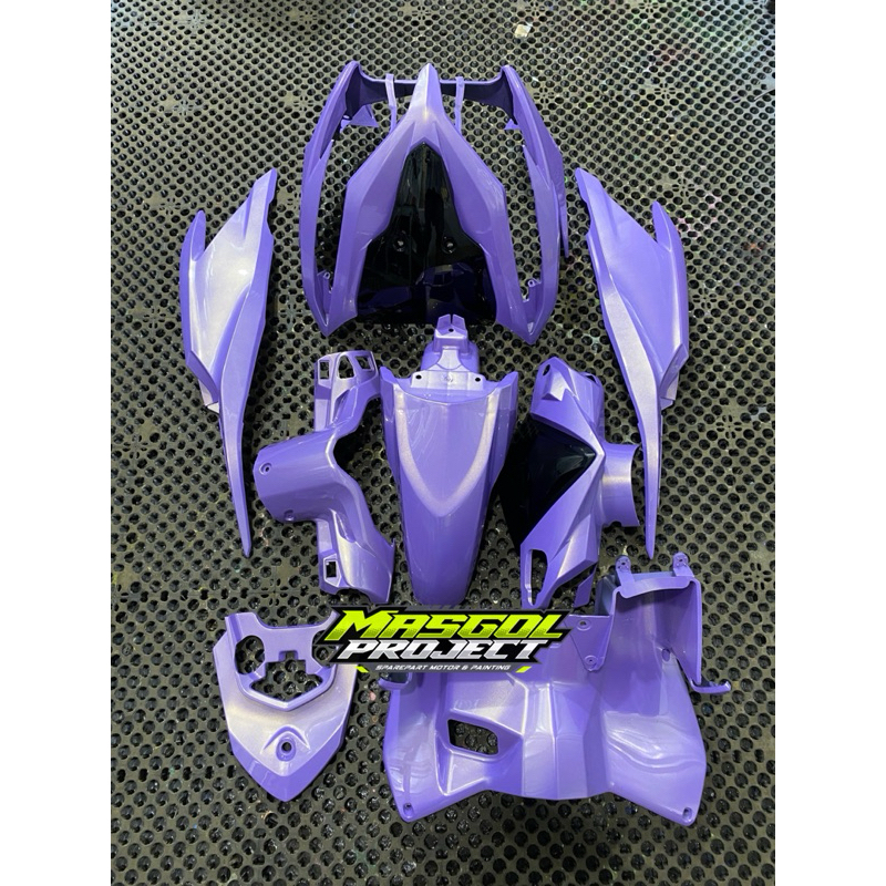 Full body halus Vario 125 Old KZR ungu pastel lembayung gold