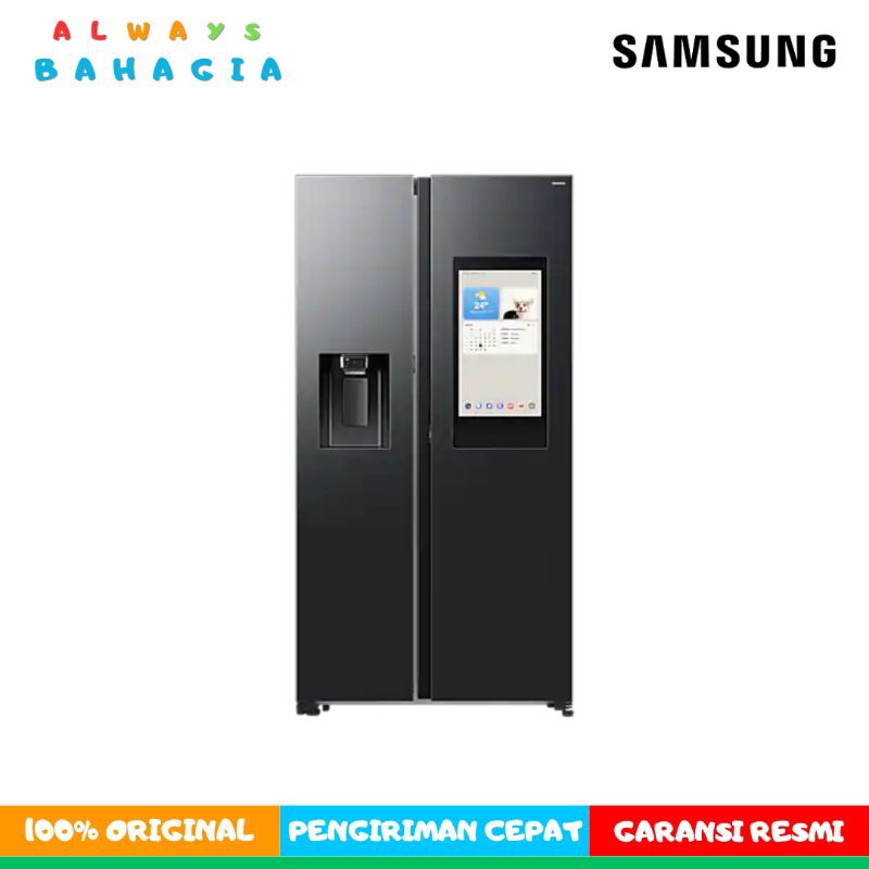SAMSUNG RS90F65ANFSE Kulkas Side by Side Bespoke AI Family Hub w/Auto Open Door 641L