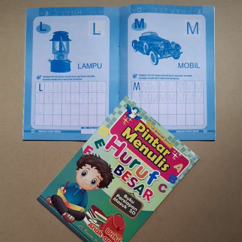 

[PAKET 3 BUKU] BUKU ANAK TK PAUD - PINTAR MENULIS HURUF KECIL HURUF BESAR ANGKA DAN BENTUK / BUKU BELAJAR MENULIS HURUF DAN ANGKA