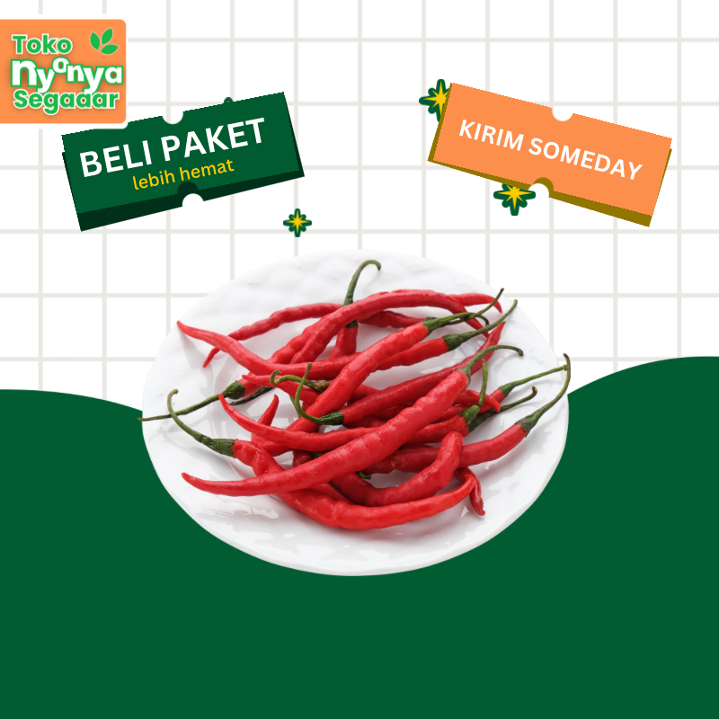

KIRIM SOMEDAY CIPUTAT SEKITARNYA – Cabe Merah Besar Segar Siap Pakai