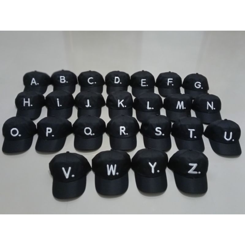 Topi anak inisial huruf A-Z, Topi baseball anak huruf, Topi anak laki laki, Topi anak perempuan, Top