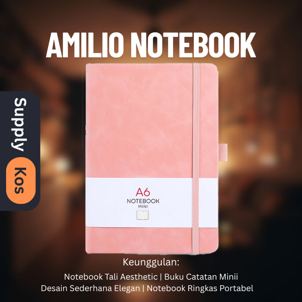 

Aimilo Notebook Mini A7 Buku Catatan Kecil Book Aesthetic Portable Buku Tulis Aesthetic Agenda Tali Buku tebal
