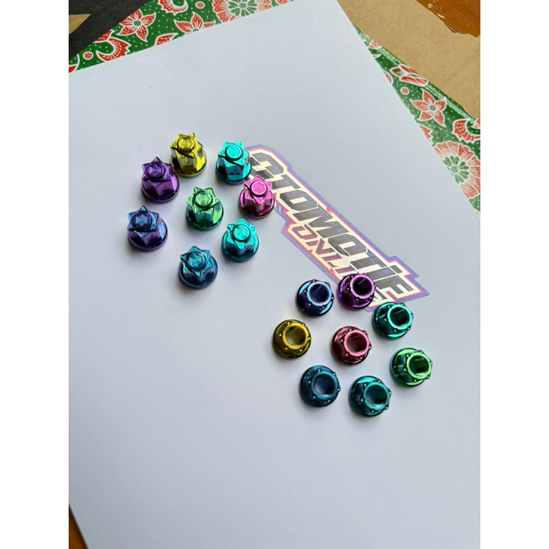 MUR TUTUP TITANIUM M8 DRAT 12 / MUR BOLONG M8 Drat 12 VIETNAM ORI