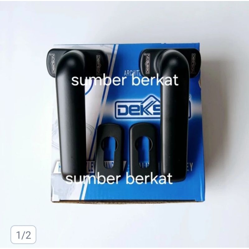 Handle pintu aluminium dekson Lhr 0816 hitam