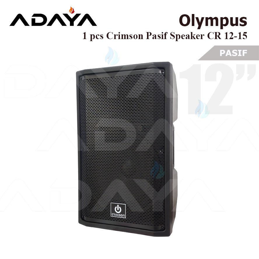 SPEAKER PASIF 12 Inch 400 WATT CRIMSON CR 12-15 OLYMPUS 1 / 2 pcs