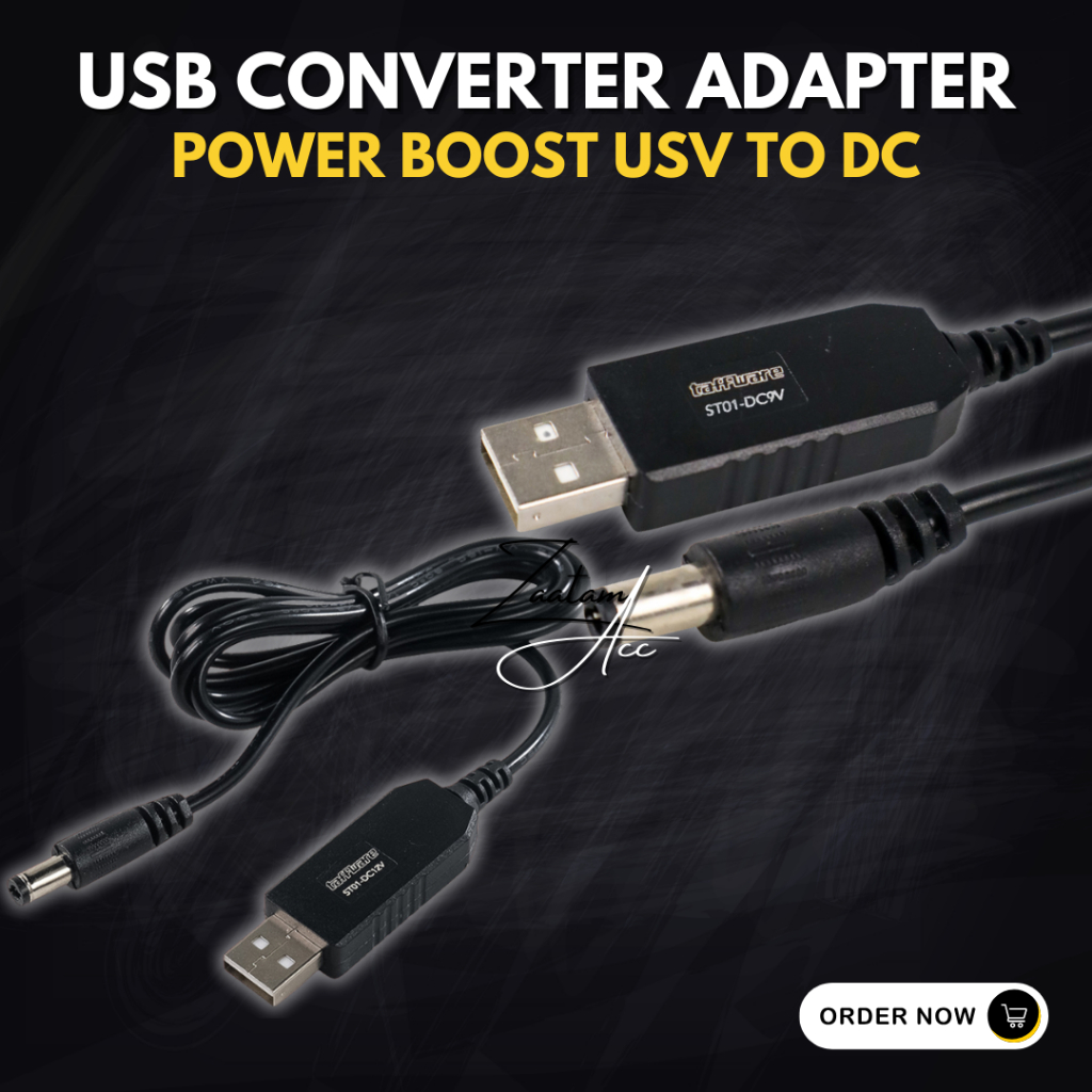 Taffware USB Converter Adapter Power Boost Line DC Usb To Dc 5V to DC 9V 0.9A 1M 5V to 12V 0.8A 1.2M