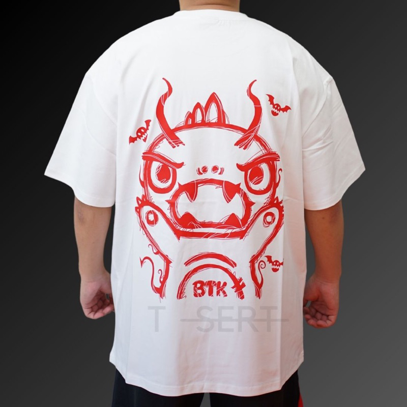 Btk Bestkiller Devil Monster Red White Tee Original / Kaos Btk Bestkiller Authentic Asli