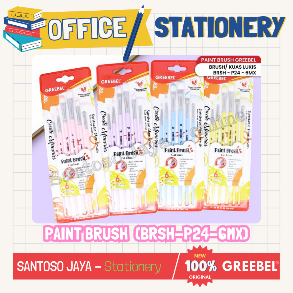 

Kuas Lukis Cat GREEBEL - Paint Brush GREEBEL - BRSH-P24