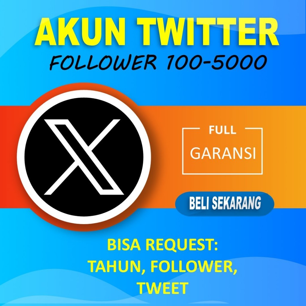 DC - Promo Akun Tua Twitter Ber-Followers Puluhan Ratusan Ribuan Murah
