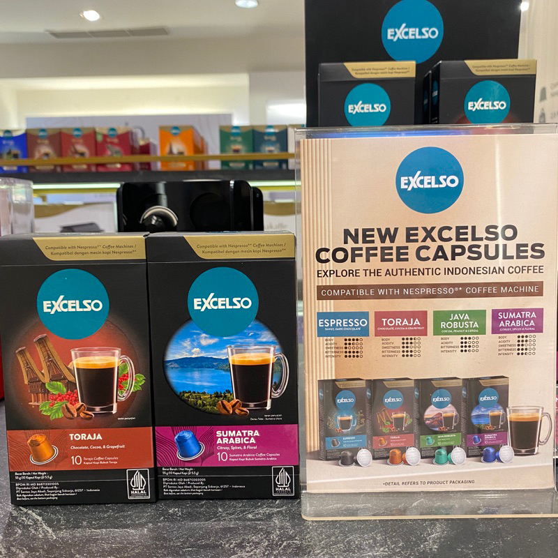 

kopi kapsul nespresso compatible excelso isi 2box varian toraja dan sumatra arabica