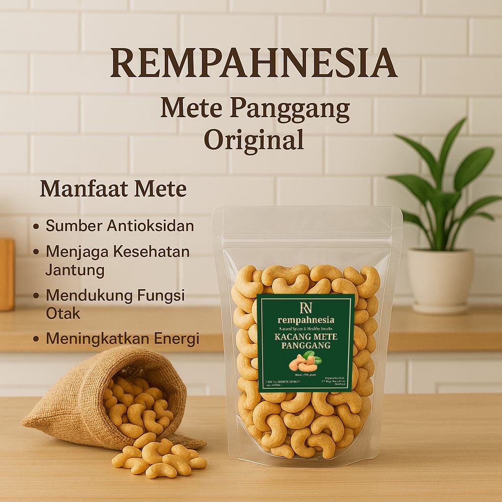 

KACANG METE PANGGANG SUPER - MEDE OVEN MENTE ROASTED ORIGINAL