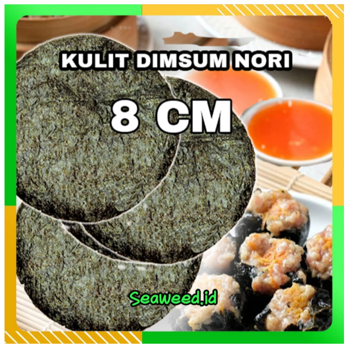 

Kulit dimsum BULAT 8cm NORI RUMPUT LAUT Siomay Gyoza tipis halal lembut anti lengket