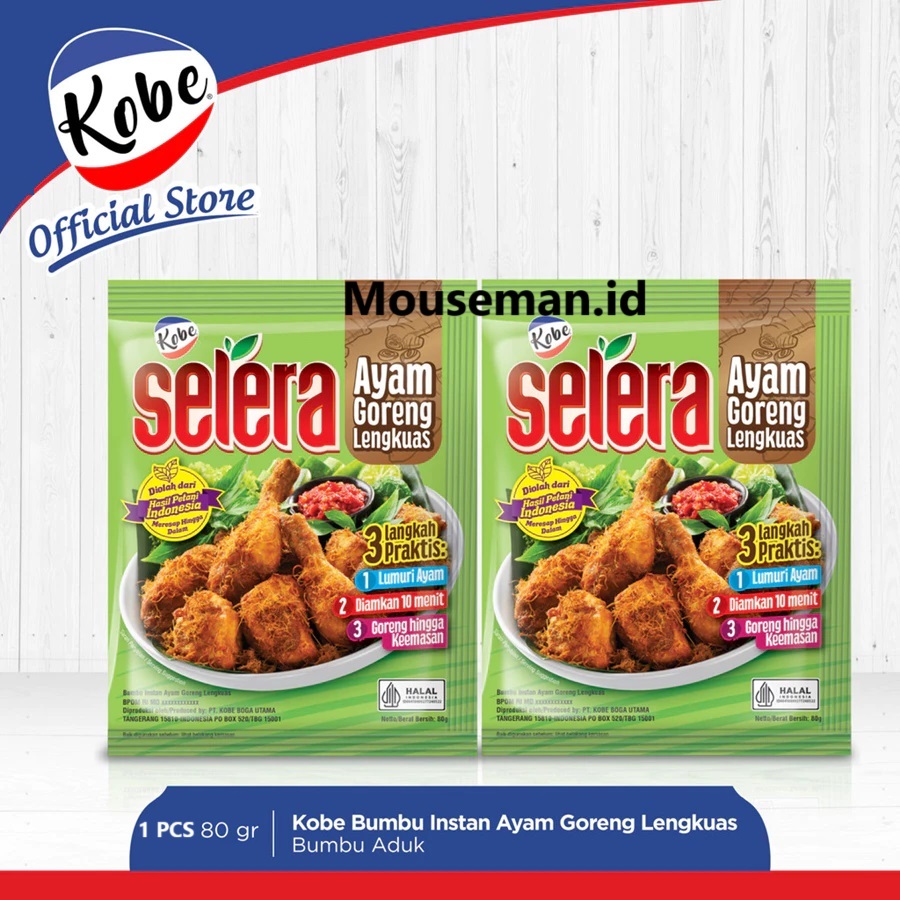 

Kobe Selera Bumbu Ayam Goreng Lengkuas 80gr