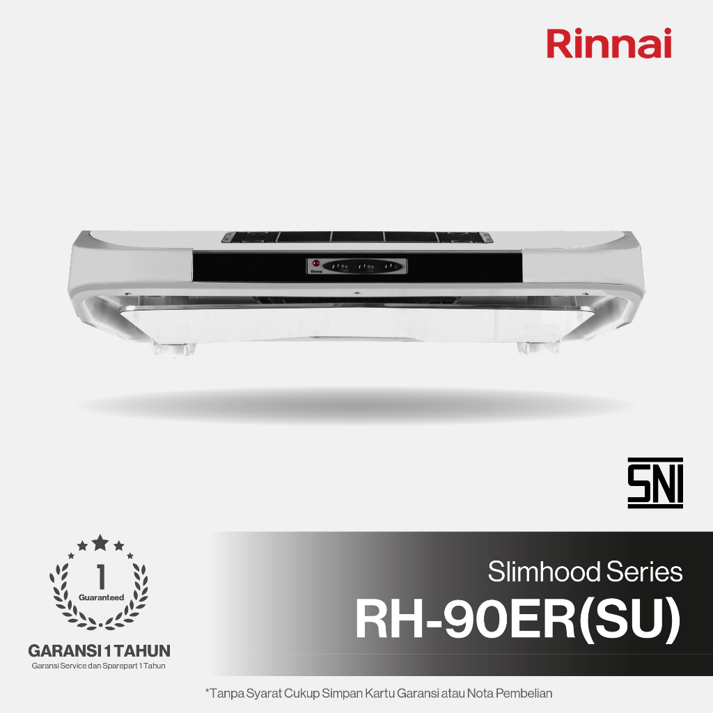 Cooker Hood Rinnai RH-90ER(SU) / Penyedot Asap Rinnai RH 90 ER SU / Cooker Hood Rinnai RH 90 ER Silv