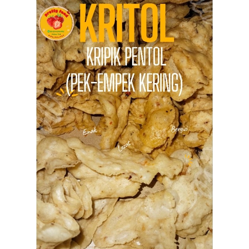 

Kritol/kripik Pentol atau Pek-empek kering