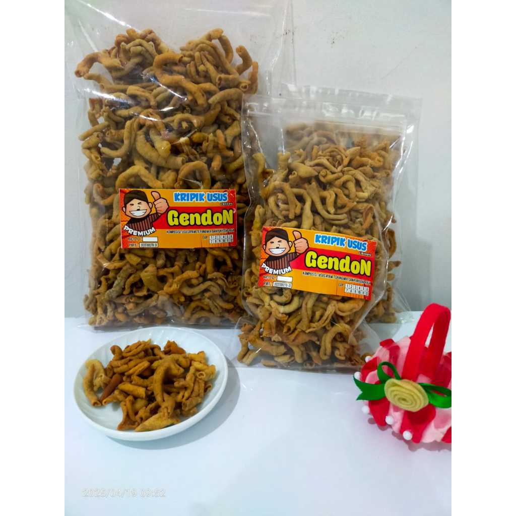 

Keripik Usus ayam krispi goreng 250gr crispy renyah gurih tidak bau amis premium merk gendon enak murah usus goreng renyah camilan kering oleh oleh keripik sehat tanpa minyak berkualitas krispy