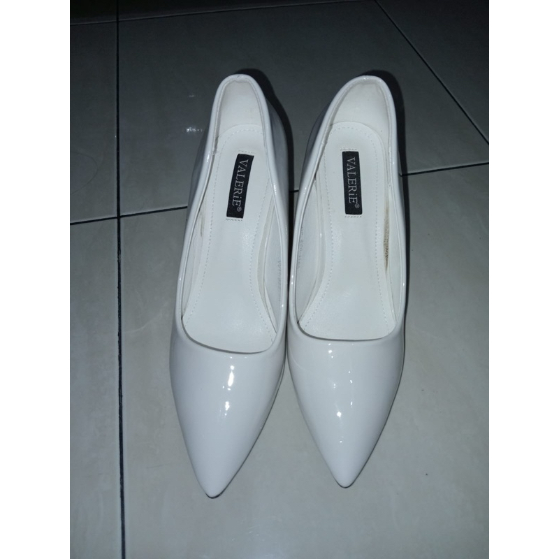 PRELOVED Heels Putih / Wedding Shoes / Sepatu Putih