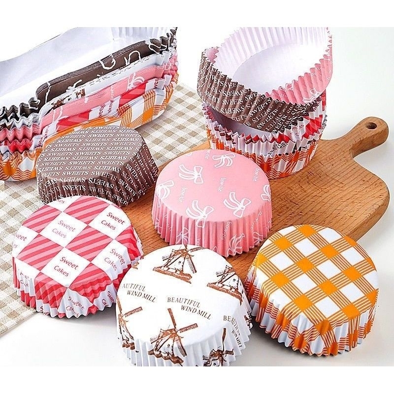 paper cup case roti bulat 8 cm bulat isi 10 pcs