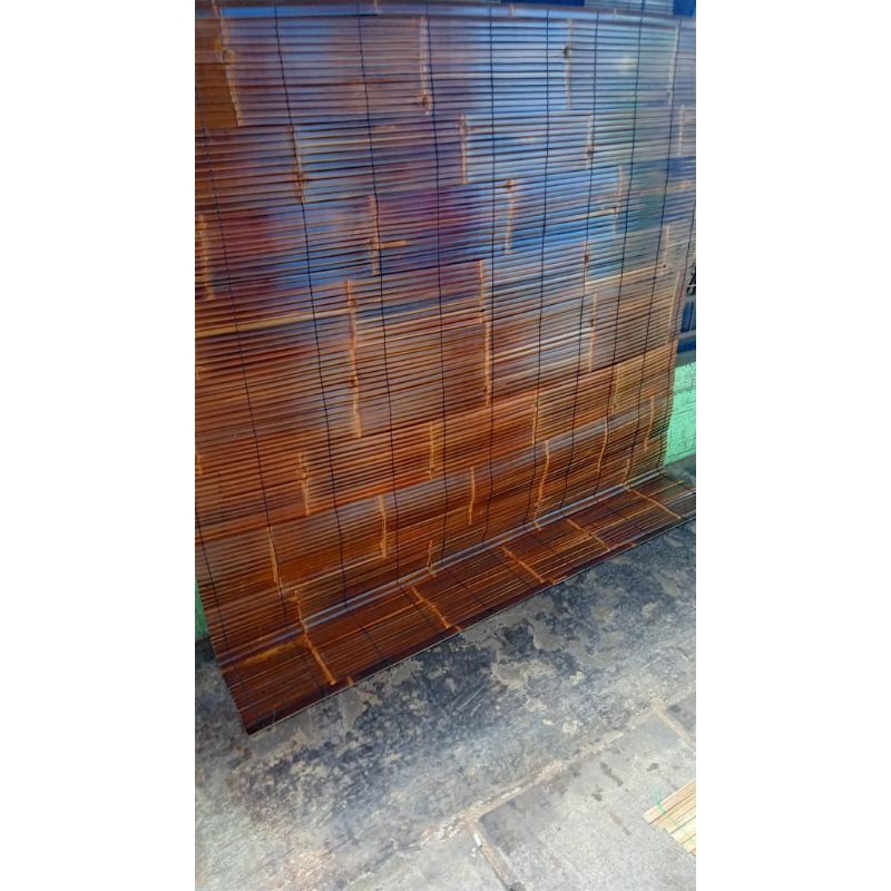 krey tiraii bambu hitam outdoor  + tali penggulung