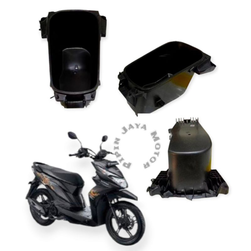 Jual Box Bagasi Motor / Box Penyimpanan bawah jok Helm Motor Honda Beat New Esp Eco Beat Street