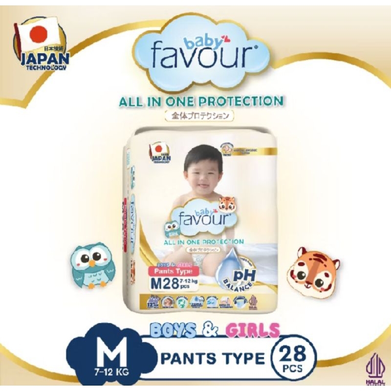 Popok Baby Favour Pants M28 L28 XL28