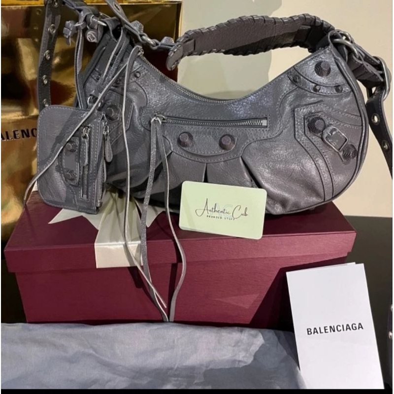 Tas Balenciaga Le Cagole Small S Gray Preloved 99% condition like NEW. BNOB