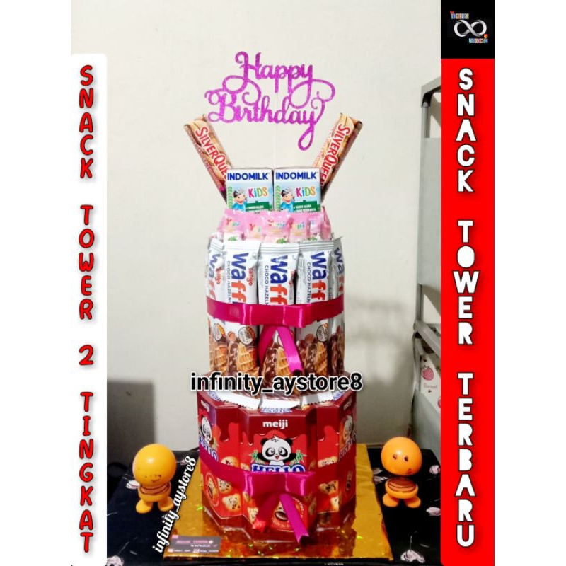 

Snack Tower Birthday / Kue Ultah Terbaru / Hadiah Ultah / Hadiah Wisuda / Hadiah Khitanan / Hadiah Lebaran