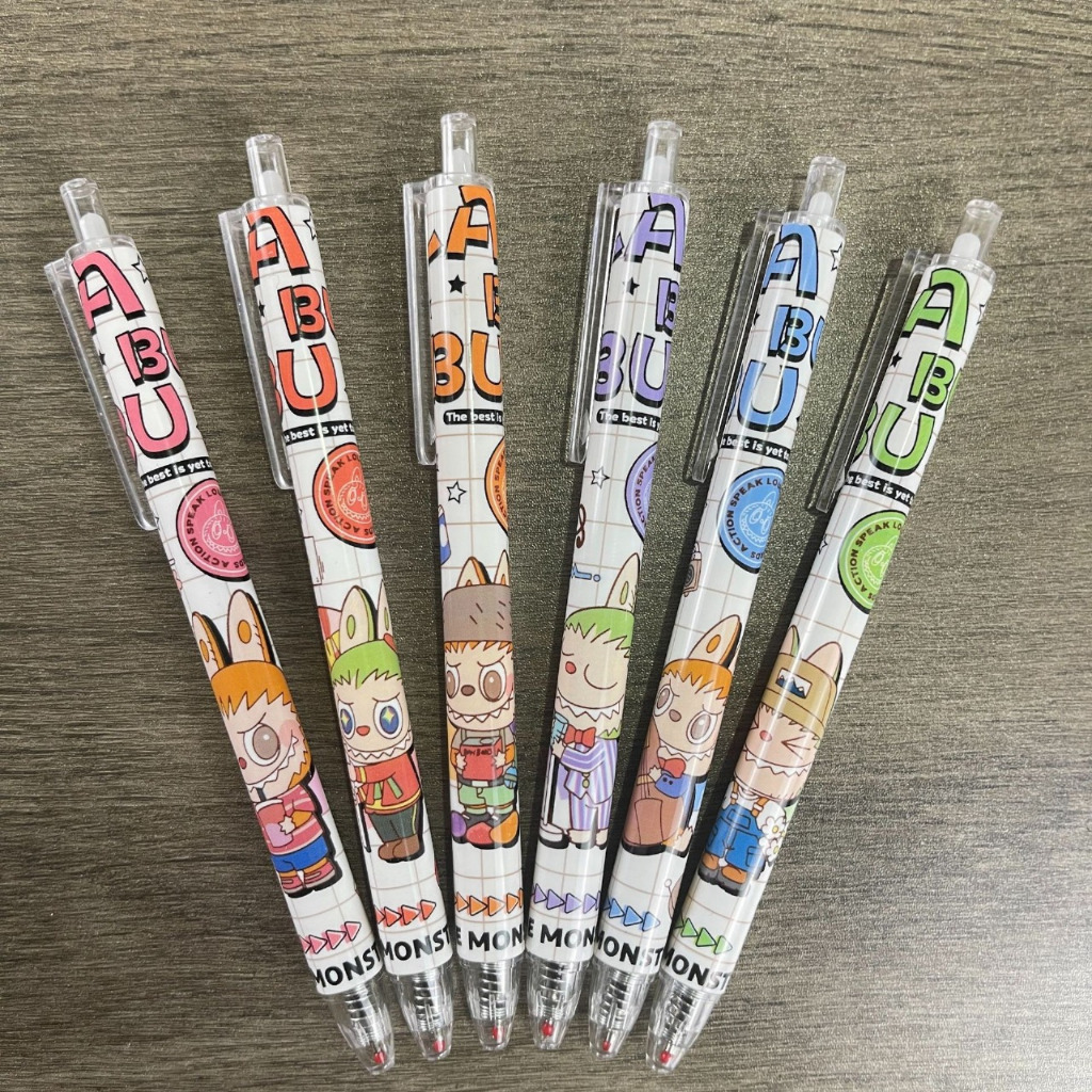 

6PCS Pen Gel PREMIUM Mekanik Pen Cetek Labubu 0.5mm