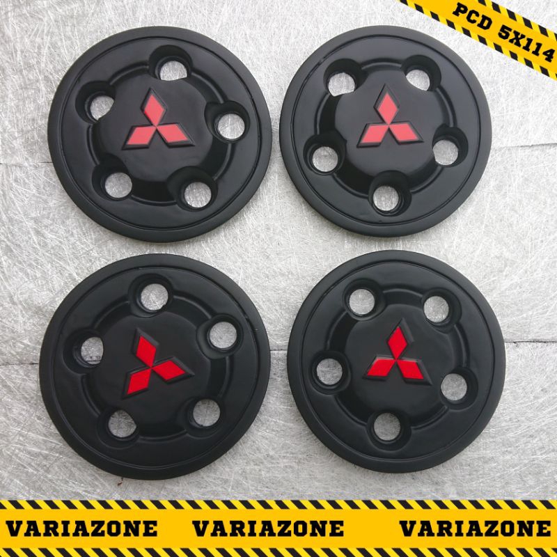 Center dop pcd 5x114 dop center dop velg kaleng logo mitsubishi timbul model C